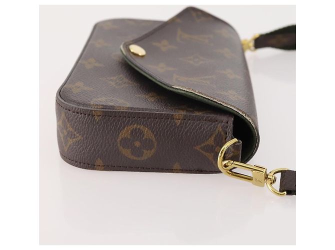 Multi Pochette LOUIS VUITTON Pochette Multi Felicie Monogramma Khaki M80091 LV Auth 174165A Cachi - vista 3