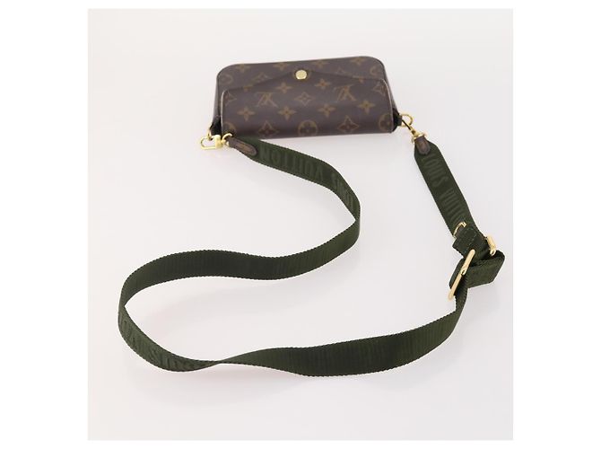 Multi Pochette LOUIS VUITTON Pochette Multi Felicie Monogramma Khaki M80091 LV Auth 174165A Cachi - vista 7