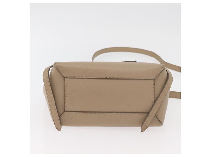 Belt Bag Céline Borsa a Cintura CELINE in Pelle 2 in 1 Beige Oro Auth ep14314 D'oro - vista 11