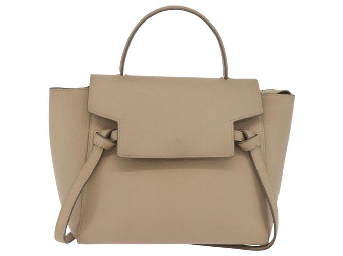 Belt Bag Céline Borsa a Cintura CELINE in Pelle 2 in 1 Beige Oro Auth ep14314 D'oro - vista 2