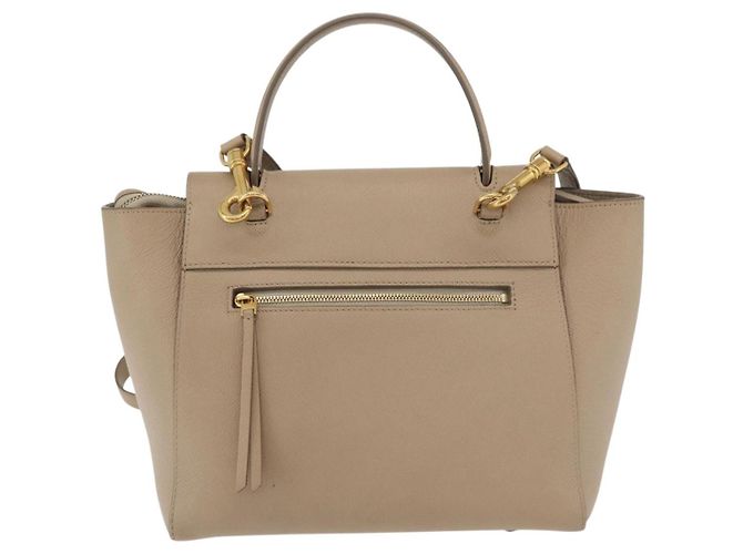Belt Bag Céline Borsa a Cintura CELINE in Pelle 2 in 1 Beige Oro Auth ep14314 D'oro - vista 3