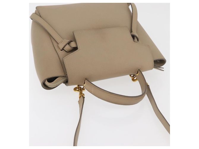 Belt Bag Céline Borsa a Cintura CELINE in Pelle 2 in 1 Beige Oro Auth ep14314 D'oro - vista 6
