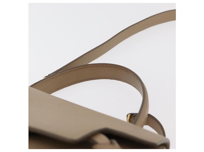 Belt Bag Céline Borsa a Cintura CELINE in Pelle 2 in 1 Beige Oro Auth ep14314 D'oro - vista 8