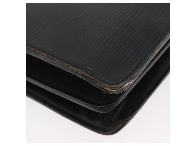 LOUIS VUITTON Pasta de Negócios Epi Preta M54422 LV Auth BA12072 Preto - vista 16