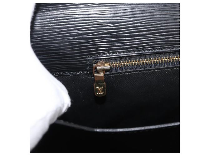 LOUIS VUITTON Pasta de Negócios Epi Preta M54422 LV Auth BA12072 Preto - vista 26