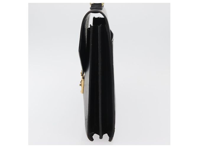 LOUIS VUITTON Pasta de Negócios Epi Preta M54422 LV Auth BA12072 Preto - vista 3