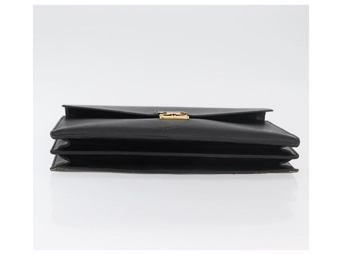 LOUIS VUITTON Pasta de Negócios Epi Preta M54422 LV Auth BA12072 Preto - vista 5