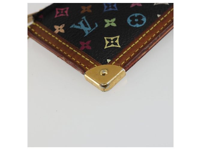 LOUIS VUITTON Monogramm Multicolor Pochette Cles Tasche Schwarz M13664 Auth 176953 - Ansicht 14