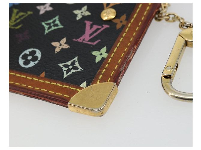 LOUIS VUITTON Monogramm Multicolor Pochette Cles Tasche Schwarz M13664 Auth 176953 - Ansicht 15