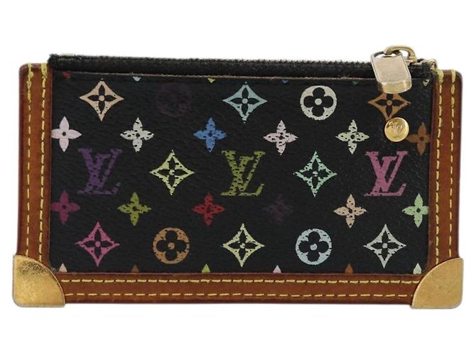 LOUIS VUITTON Monogramm Multicolor Pochette Cles Tasche Schwarz M13664 Auth 176953 - Ansicht 2