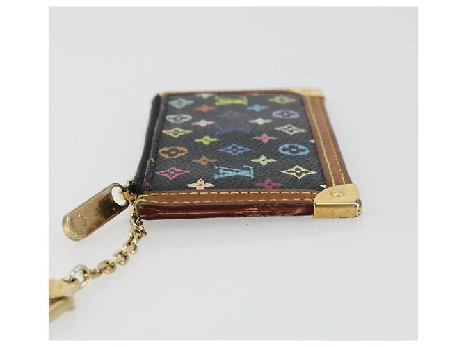 LOUIS VUITTON Monogramm Multicolor Pochette Cles Tasche Schwarz M13664 Auth 176953 - Ansicht 4