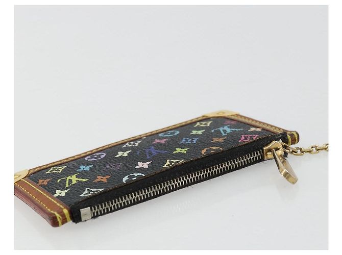 LOUIS VUITTON Monogramm Multicolor Pochette Cles Tasche Schwarz M13664 Auth 176953 - Ansicht 5