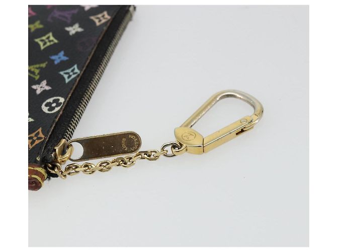 LOUIS VUITTON Monogramm Multicolor Pochette Cles Tasche Schwarz M13664 Auth 176953 - Ansicht 8