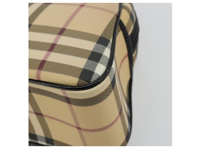 Borsa Boston in PVC Nova Check di Burberry Beige Argento Auth ep14044 - vista 10