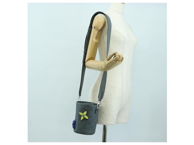 LOUIS VUITTON Borsa Nano Chalk Climbing Monogram Taurillon M81572 LV Auth 176509SM Marrone - vista 23