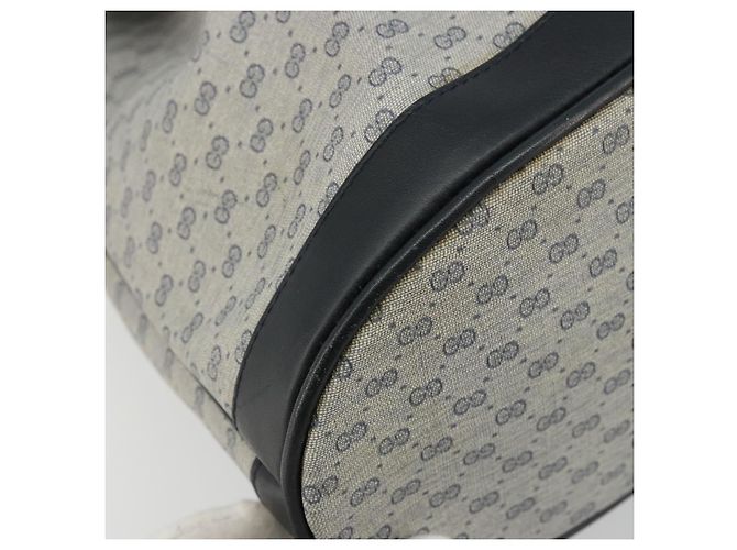 Gucci Borsa a Spalla Micro GG Supreme in PVC Navy Gold 001 58 4793 Auth 176265 D'oro Blu navy - vista 11