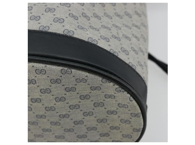 Gucci Borsa a Spalla Micro GG Supreme in PVC Navy Gold 001 58 4793 Auth 176265 D'oro Blu navy - vista 12