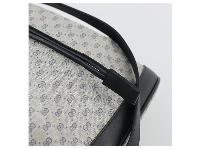 Gucci Borsa a Spalla Micro GG Supreme in PVC Navy Gold 001 58 4793 Auth 176265 D'oro Blu navy - vista 15