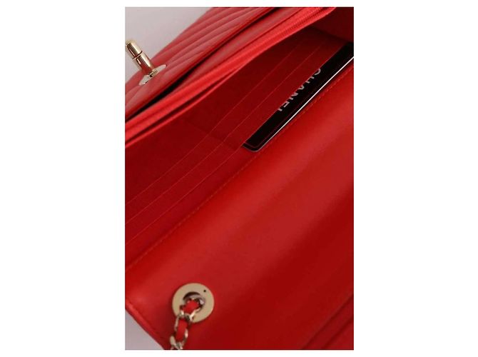 Chanel Mini borsa Trendy CC Wallet on Chain arancione - vista 6