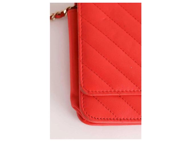 Chanel Mini borsa Trendy CC Wallet on Chain arancione - vista 7