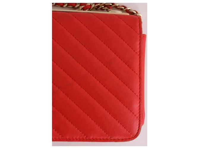 Chanel Mini borsa Trendy CC Wallet on Chain arancione - vista 8