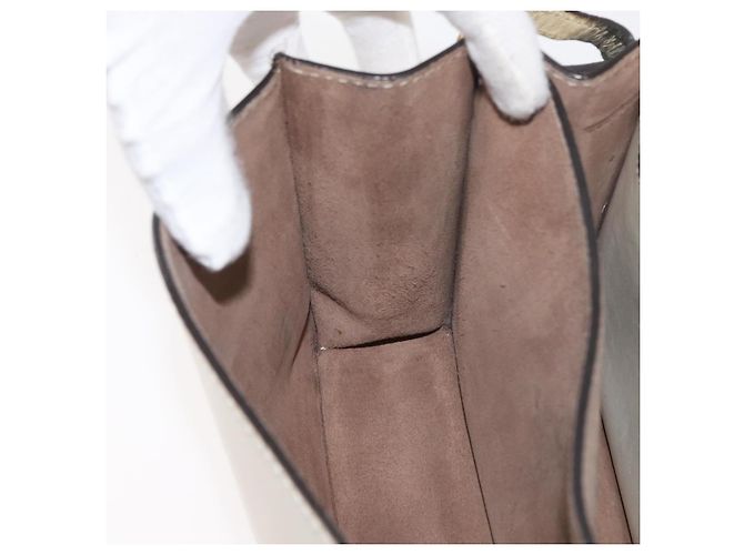 Borsa a spalla in pelle bianca e oro autentica Jimmy Choo BA12336 Bianco D'oro - vista 21