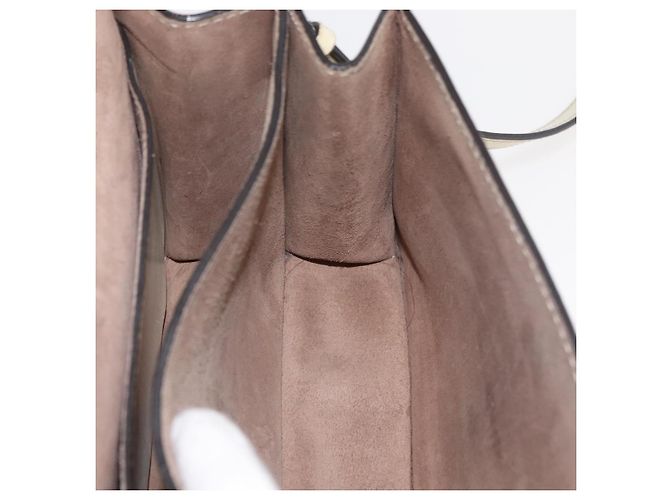 Borsa a spalla in pelle bianca e oro autentica Jimmy Choo BA12336 Bianco D'oro - vista 22