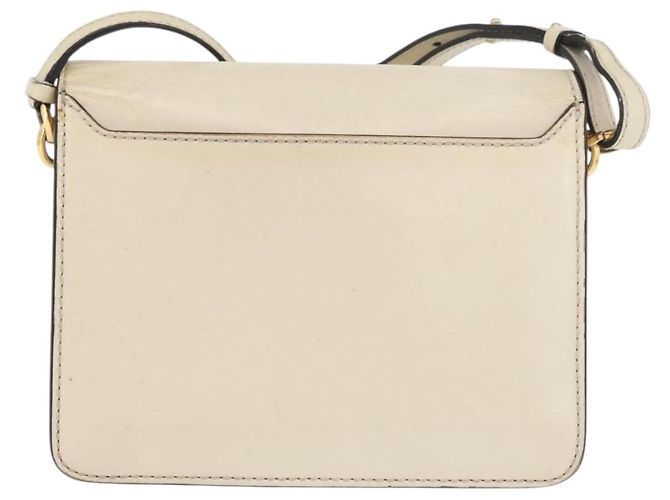 Borsa a spalla in pelle bianca e oro autentica Jimmy Choo BA12336 Bianco D'oro - vista 3