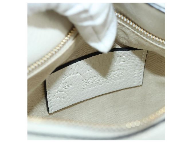 LOEWE - Borsa Puzzle Mini Ghibli Spirited Away Ootori Sama 2way Auth 167244SM Bianco Verde - vista 23