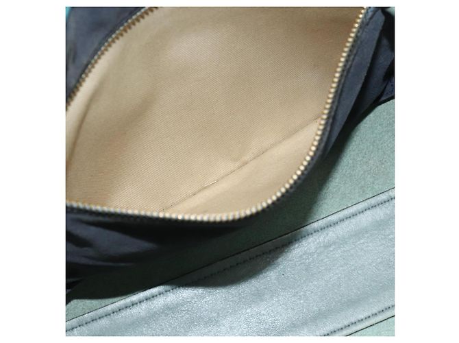 Chloé Borsa Tote in Pelle Chloe Blu Turchese Oro Auth bs34667 D'oro - vista 20