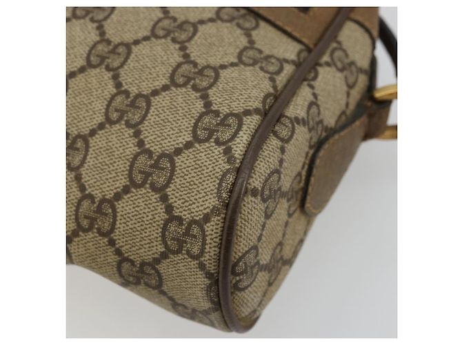 GUCCI GG Supreme Web Sherry Line Bag PVC Beige Red 56 02 004 Auth 176671 - vue 10