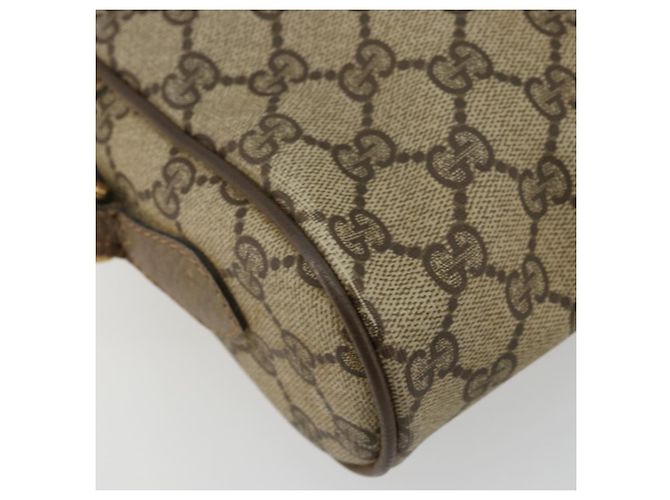 GUCCI GG Supreme Web Sherry Line Bag PVC Beige Red 56 02 004 Auth 176671 - vue 13