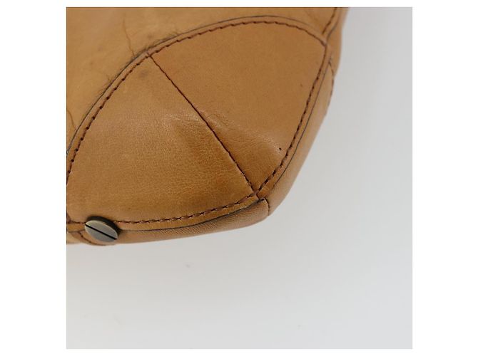 Chloé Borsa a Spalla Chloe in Pelle Beige Oro Auth bs34605 D'oro - vista 13