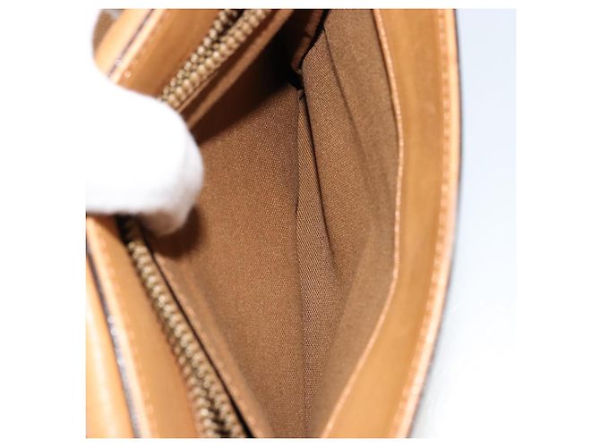 Chloé Borsa a Spalla Chloe in Pelle Beige Oro Auth bs34605 D'oro - vista 22