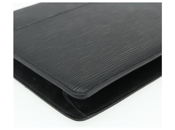 LOUIS VUITTON Epi Pochette Uomo Borsa Clutch Nera M52522 LV Auth ep14052 Nero - vista 14