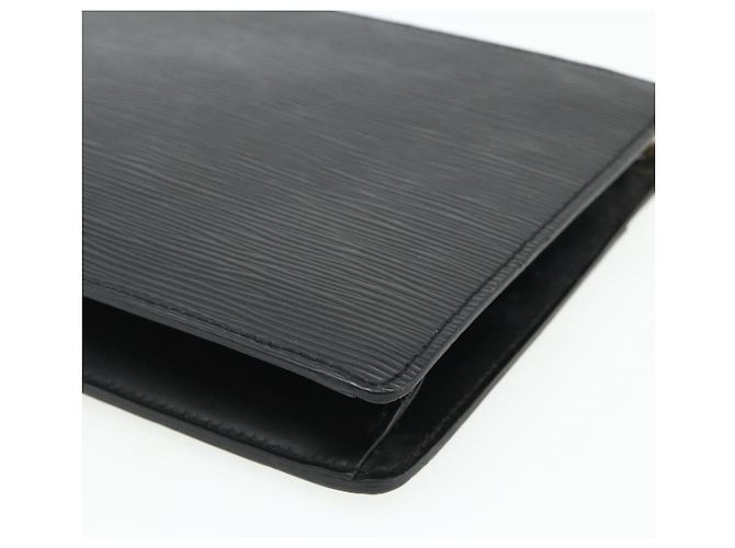 LOUIS VUITTON Epi Pochette Uomo Borsa Clutch Nera M52522 LV Auth ep14052 Nero - vista 15