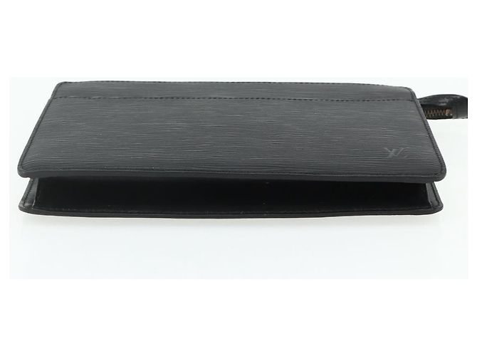 LOUIS VUITTON Epi Pochette Uomo Borsa Clutch Nera M52522 LV Auth ep14052 Nero - vista 6