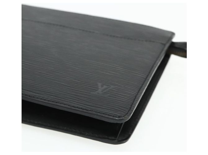 LOUIS VUITTON Epi Pochette Uomo Borsa Clutch Nera M52522 LV Auth ep14052 Nero - vista 7