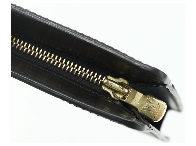 LOUIS VUITTON Epi Pochette Uomo Borsa Clutch Nera M52522 LV Auth ep14052 Nero - vista 8