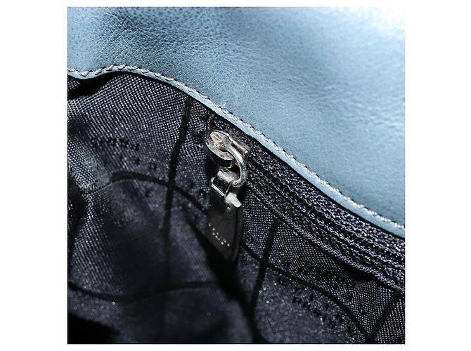 Céline Borsa Tote in Nylon Verde Argento Auth bs34712 - vista 20