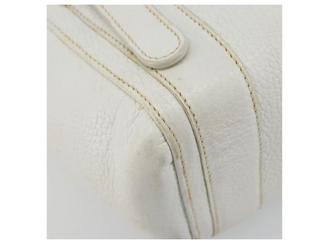 Borsa a Mano LOEWE in Pelle Bianca Argento Auth 176235 Bianco - vista 15