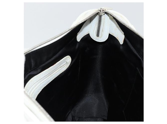 Borsa a Mano LOEWE in Pelle Bianca Argento Auth 176235 Bianco - vista 21