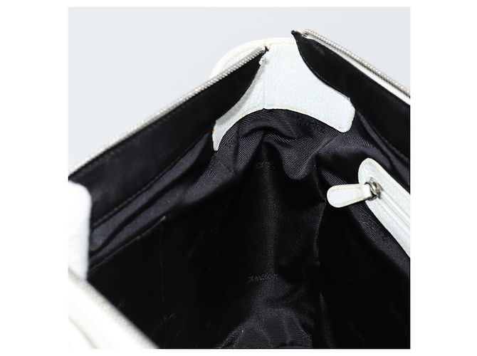 Borsa a Mano LOEWE in Pelle Bianca Argento Auth 176235 Bianco - vista 22