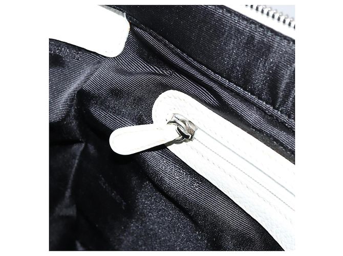 Borsa a Mano LOEWE in Pelle Bianca Argento Auth 176235 Bianco - vista 23