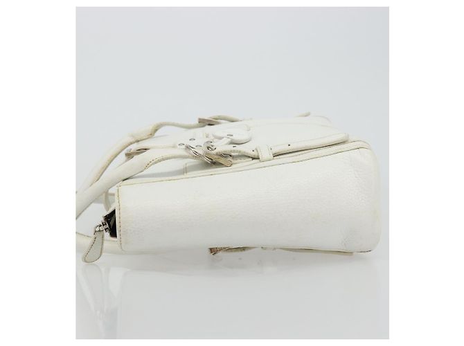 Borsa a Mano LOEWE in Pelle Bianca Argento Auth 176235 Bianco - vista 4