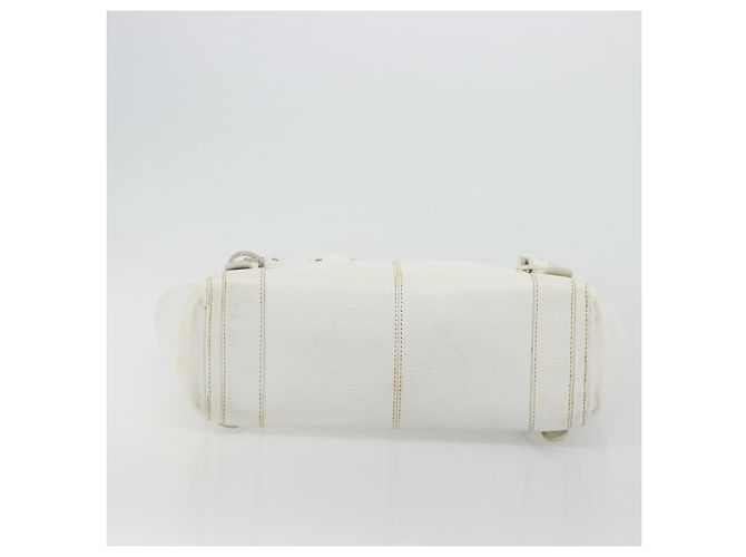 Borsa a Mano LOEWE in Pelle Bianca Argento Auth 176235 Bianco - vista 5