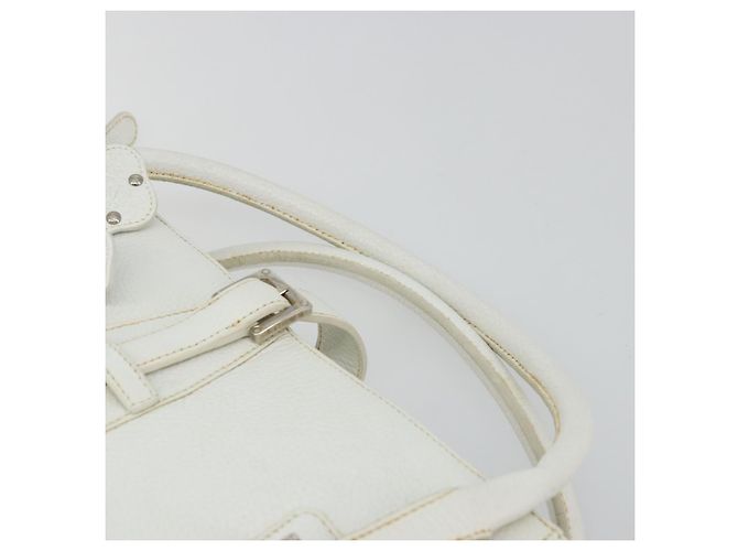 Borsa a Mano LOEWE in Pelle Bianca Argento Auth 176235 Bianco - vista 8