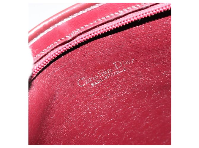 Borsa a Spalla in Tela Trotter Christian Dior Rossa Oro Auth 168852 Rosso D'oro - vista 16