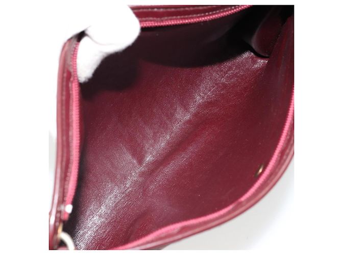 Borsa a Spalla in Tela Trotter Christian Dior Rossa Oro Auth 168852 Rosso D'oro - vista 17