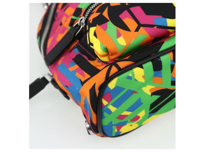MCM Shoulder Bag Nylon Multicolor Silver Auth ka4070A Silvery Multiple colors - view 13